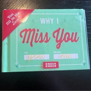 Knock Knock Mint Mini Book with Red Text